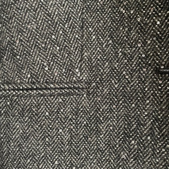 J. Crew Campbell Blazer Sparkle Sequin Donegal Wool Size 0 - Picture 2 of 5
